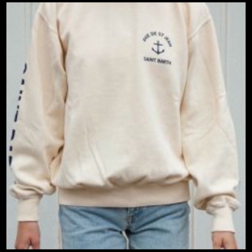 Saint Barth pastel yellow cropped sweater